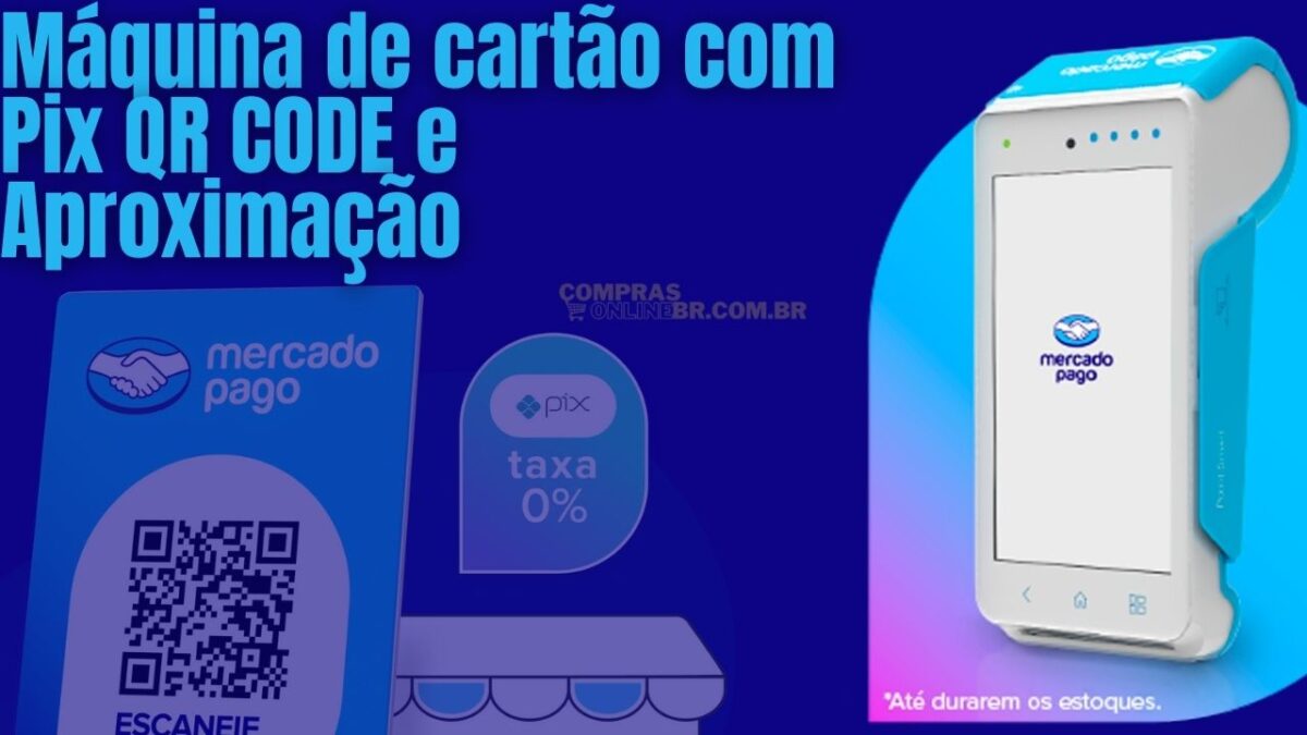 Máquina de cartão com Pix QR CODE e Aproximação 4G grátis e Wi-fi para não perder nenhuma venda
