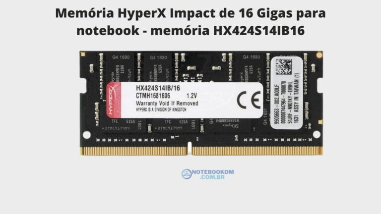 Memória HyperX Impact de 16 Gigas para notebook - memória HX424S14IB16 Memória DE 2400 MHZ