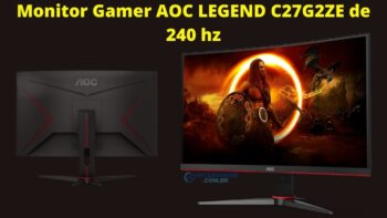 Monitor Gamer AOC LEGEND C27G2ZE de 240 hz - tem um painel VA e TELA CURVA DE 1500R