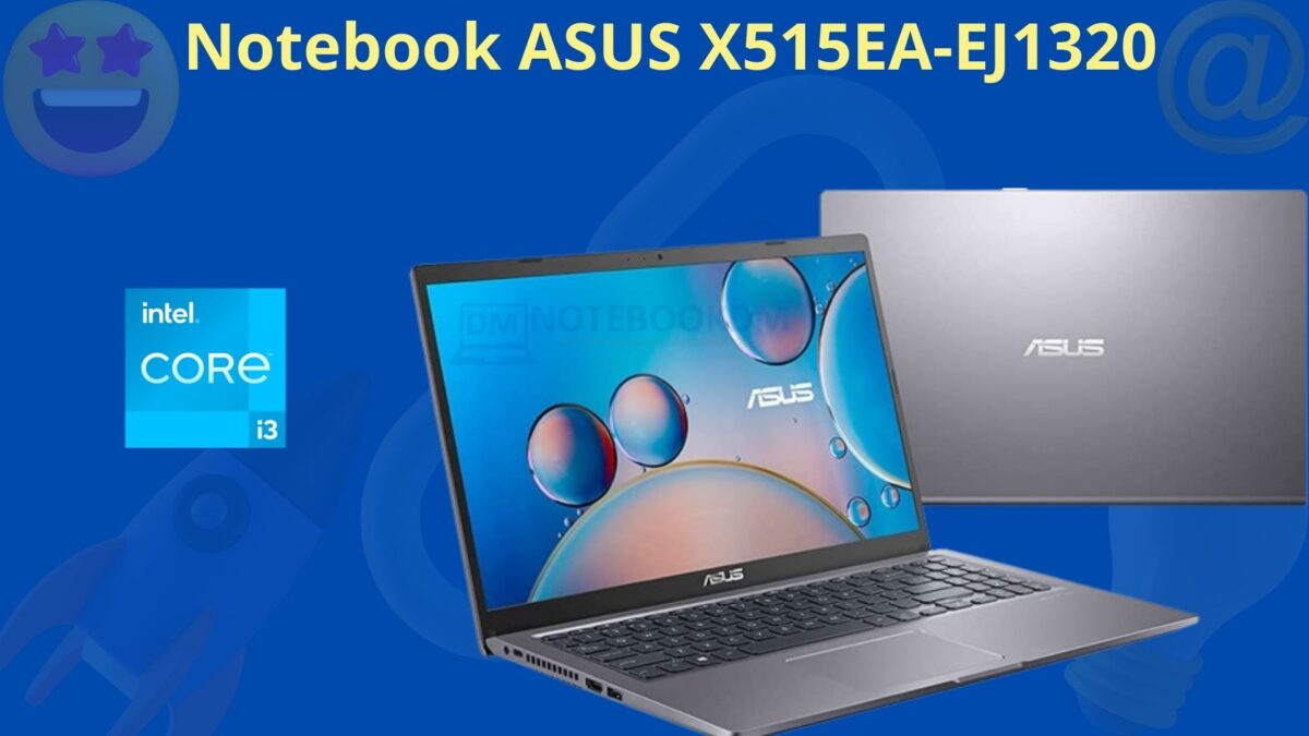 Notebook ASUS X515EA-EJ1320 com LINUX, CORE I3 11º Geração e SSD DE 256 GIGAS