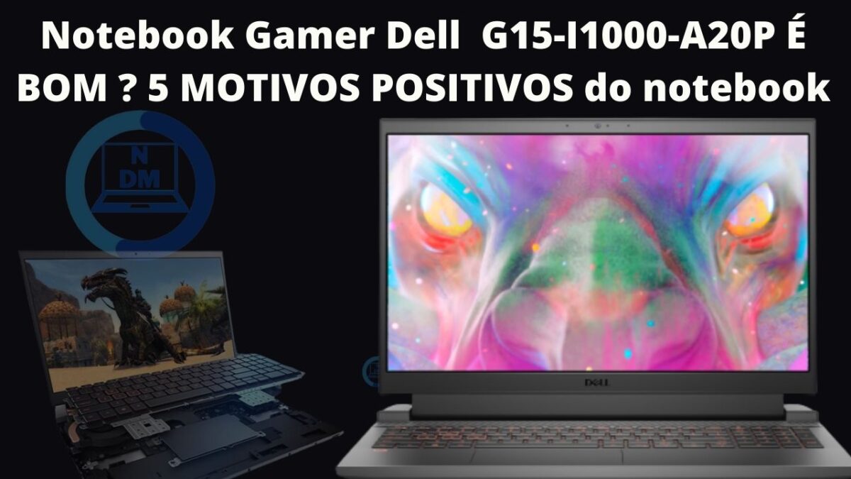 Notebook Gamer Dell G15-I1000-A20P É BOM ? 5 MOTIVOS POSITIVOS do notebook
