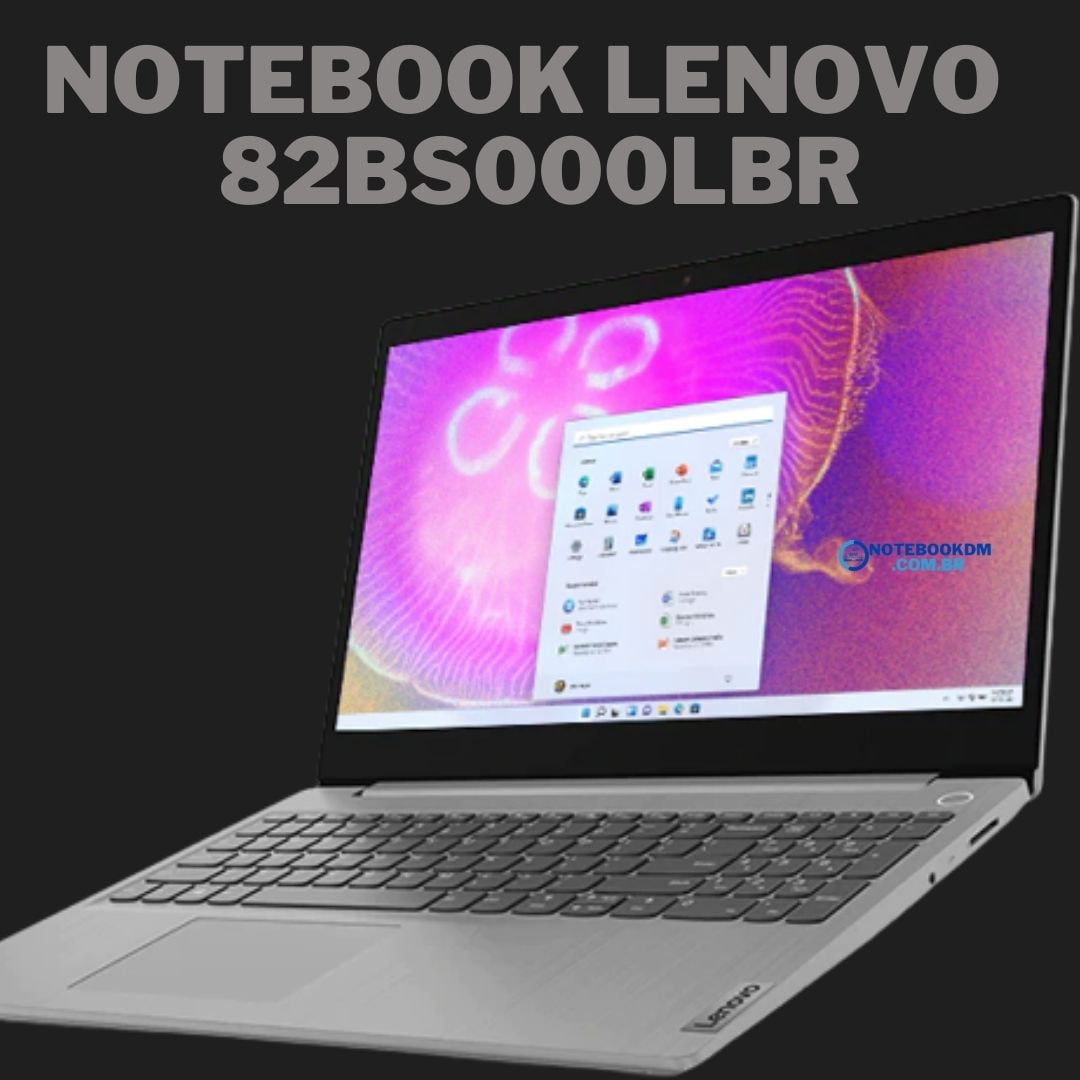 Notebook Lenovo IdeaPad 3i 82BS000LBR - Destaques do Modelo com Windows 11 da Lenovo.