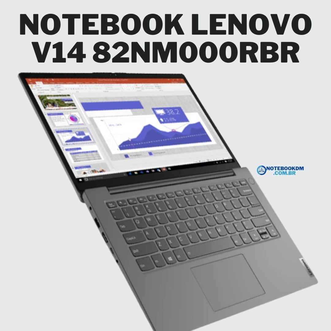 Notebook Lenovo V14 82NM000RBR: 5 Destaques positivos do Notebook com NVIDIA Geforce MX350 Processador i7-1165G7 SSD NVME 512 GIGAS