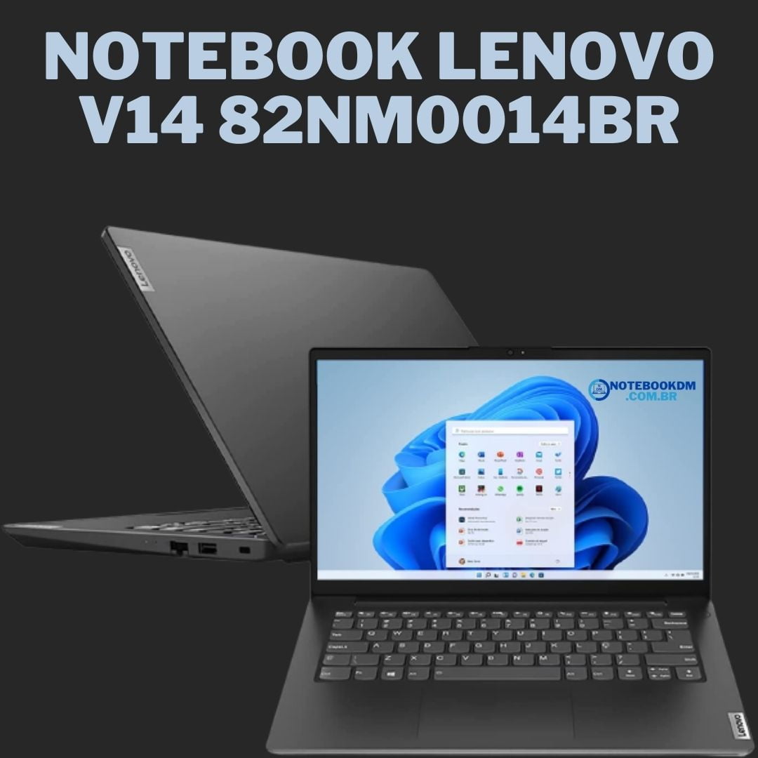 Notebook Lenovo V14 82NM0014BR: 5 Destaque do Notebook V14 82NM0014BR da Lenovo