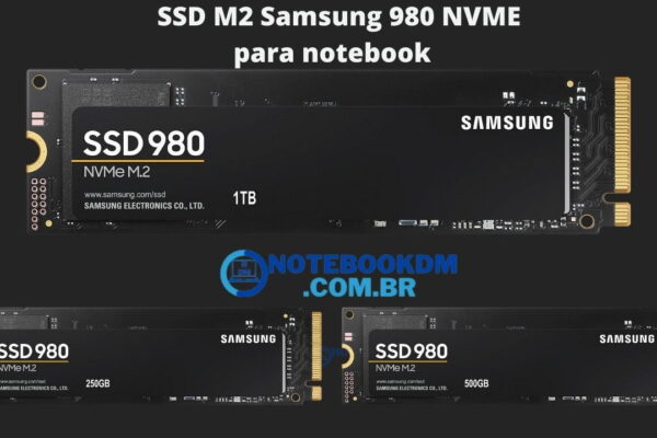 SSD M2 Samsung 980 NVME para notebook com 256 GB 512 GB 1 TB - Ideal para deixar o carregamento do sistema operacional mais rápido