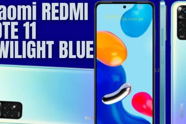 Xiaomi REDMI NOTE 11 TWILIGHT BLUE 4GB RAM 128GB ROM Global por R$1.159,99 á vista.