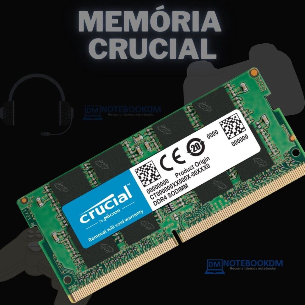 crucial Memória RAM de 3200 mhz para notebook