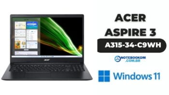 A315-34-C9WH: Notebook Acer Aspire 3 com SSD NVME e windows 11 - VALOR: R$ 1.999,90 À vista