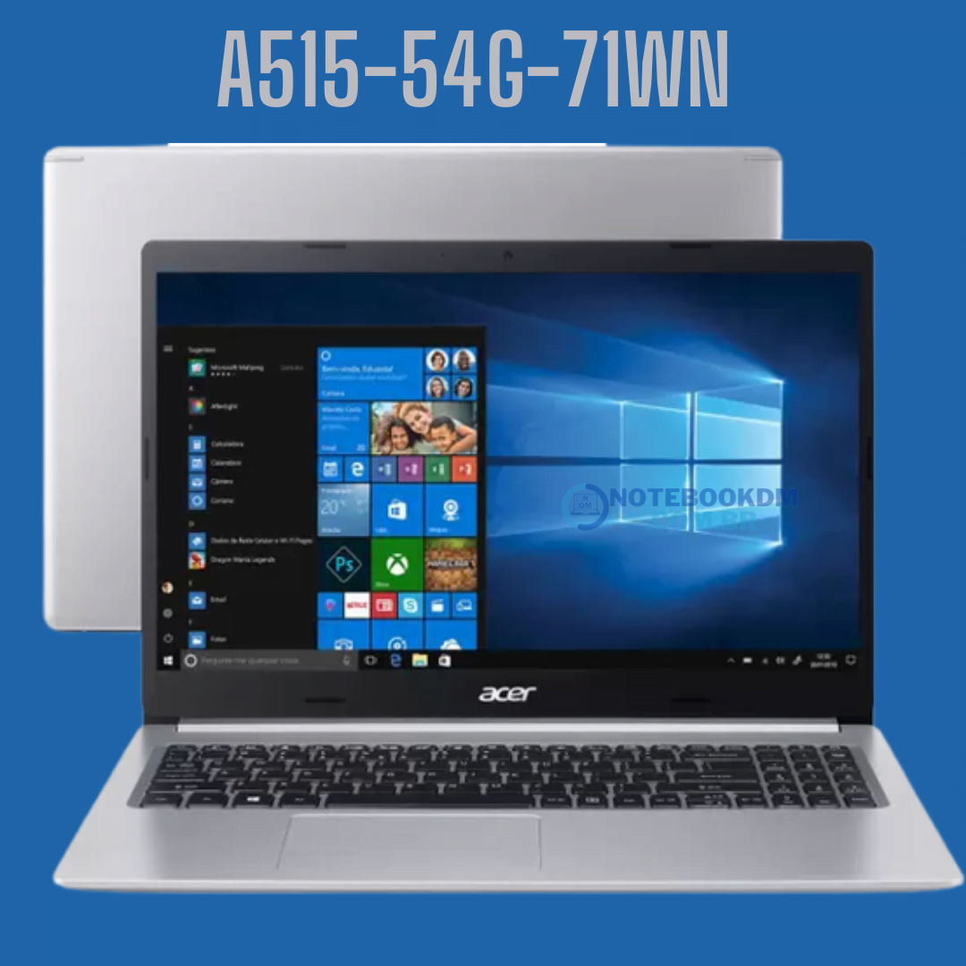 Notebook Acer A515-54G-71WN Intel Core i7 8GB - 512GB SSD 15,6” LED Placa de Vídeo 2GB Windows 10