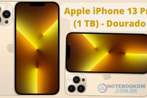 Apple iPhone 13 Pro de 1 TB Dourado POR R$10.999,00 á vista O iPhone 13 Pro é um Smartphone Top de Linha e com excelente qualidade. O Smarphone tem 1 TB de espaço de armazenamento