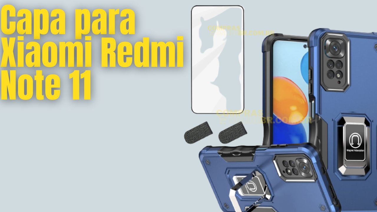 Capa para Xiaomi Redmi Note 11 para Proteção resistente do Smartphone por R$52,99 á vista