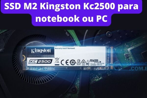 SSD M2 Kingston Kc2500 para notebook ou PC Formato M.2 2280 Nvme por R$500,00 á vista