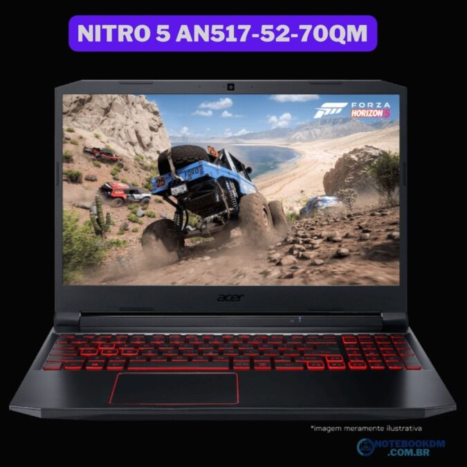 Notebook Gamer Acer Nitro 5 AN517-52-70QM