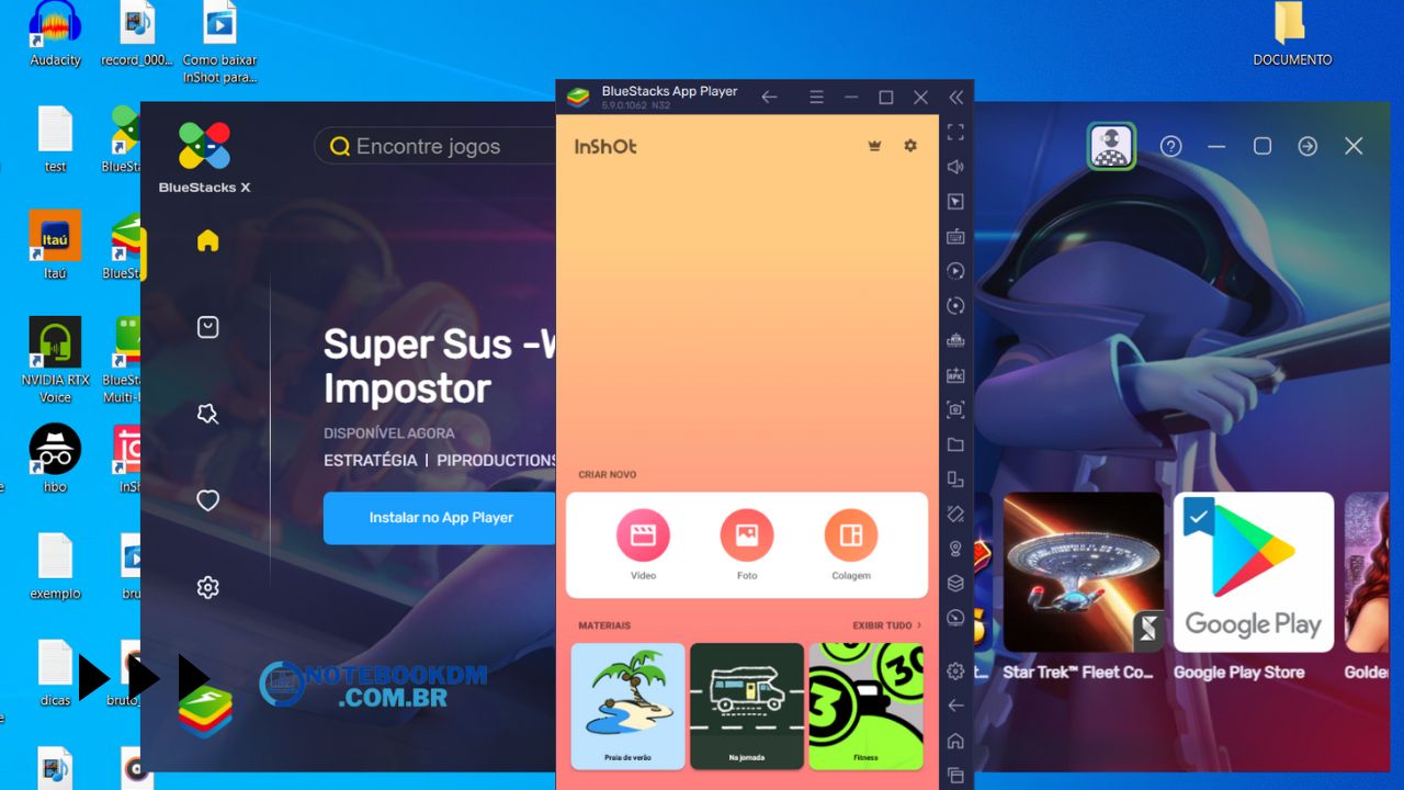 Como baixar InShot para PC e instalar em Notebook para usar editor de vídeo mobile