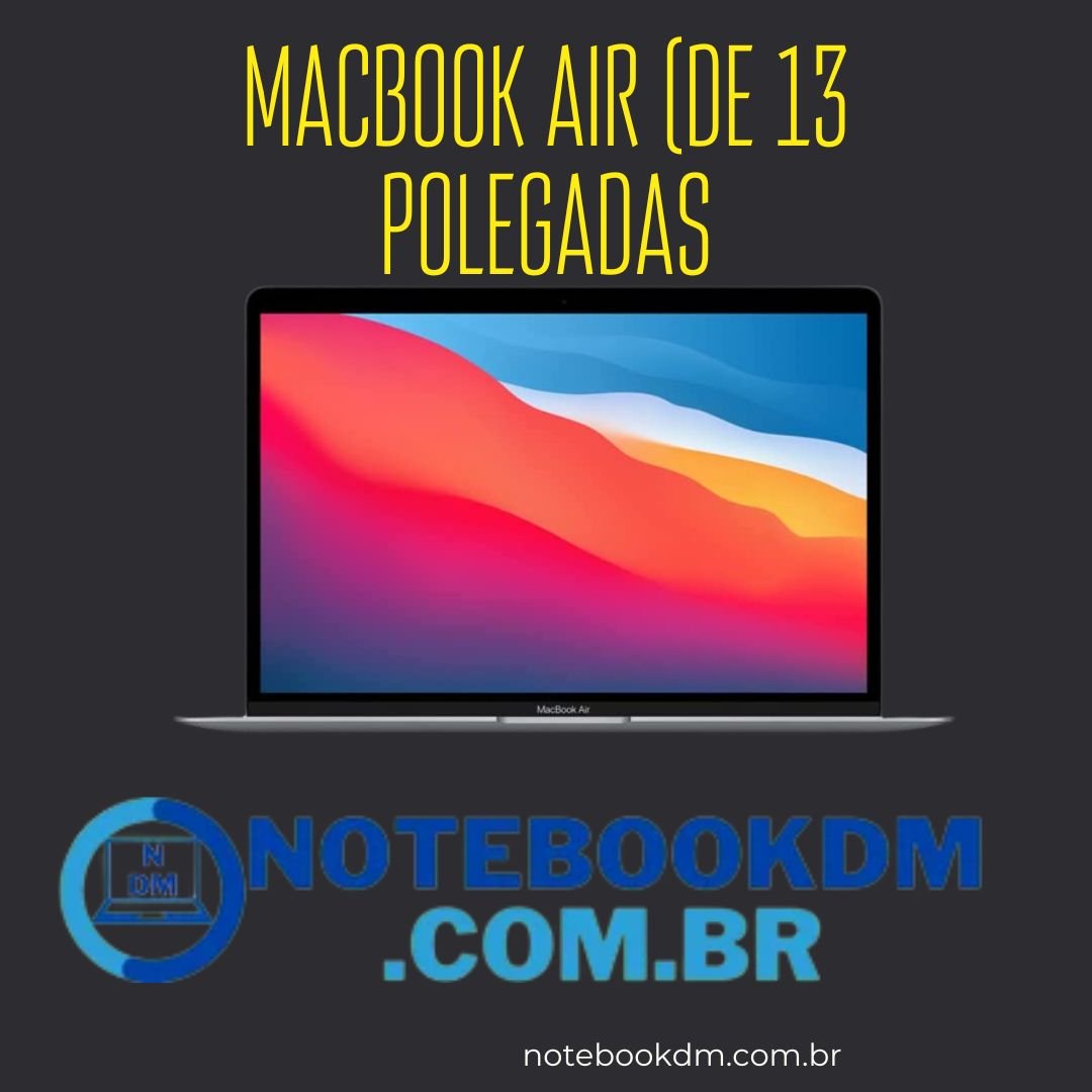 Notebook na Prime day 2022 3 MacBook Air (de 13 polegadas, Processador M1 da Apple com CPU 8‑core e GPU 7‑core, 8 GB RAM, 256 GB) - Cinzento sideral
