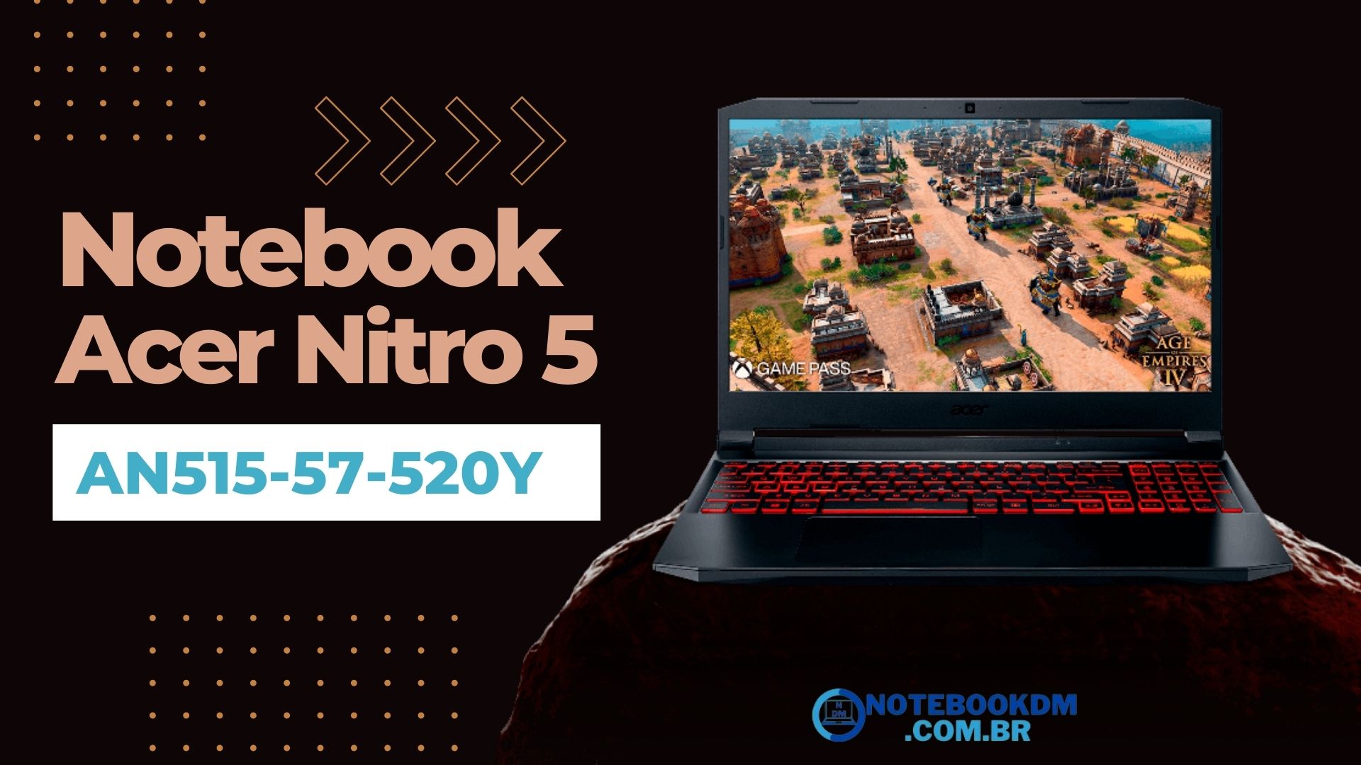 Notebook Acer Nitro 5 AN515-57-520Y é bom? Rode os Melhores Jogos com alto desempenho.