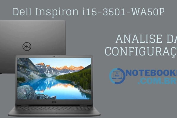 Notebook Dell Inspiron i15-3501-WA50P: Ideal para Trabalho e Faculdade.