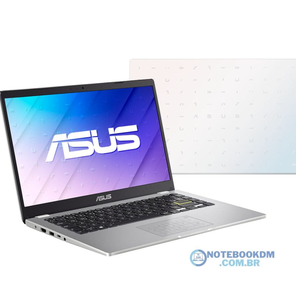 ASUS E410MA-BV1873X: NOTEBOOK intermediário com EMMC e tela NanoEdge de bordas ultrafinas.