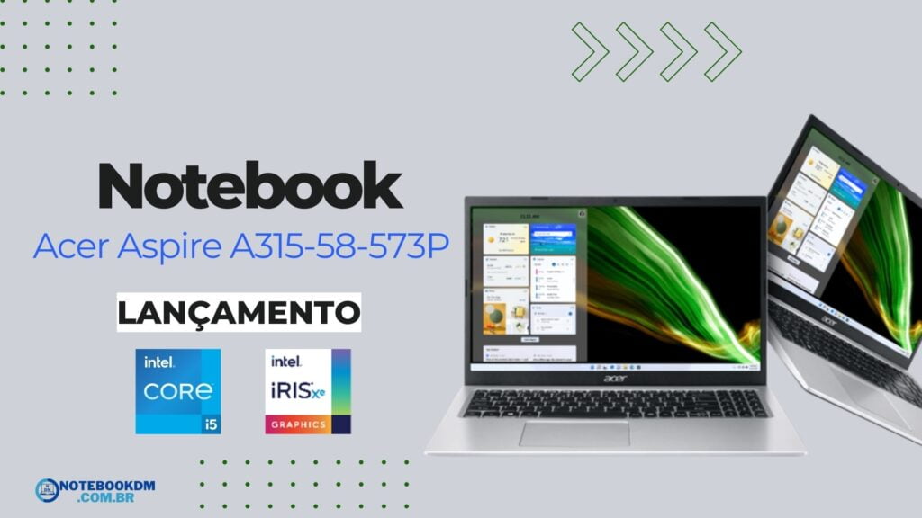 Acer Aspire A315-58-573P: Notebook com Tela Full HD + SSD NVME 1 Acer Aspire A315-58-573P: Notebook com Tela Full HD