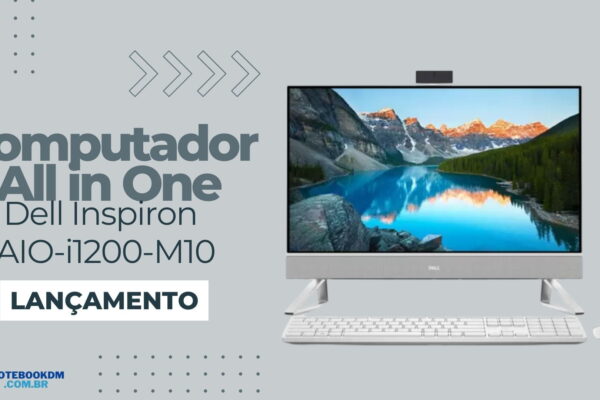 Computador All in One Dell Inspiron AIO-i1200-M10 é bom? Dell com i5-1235U de 12ª Geração, SSD de 256GB PCIe NVMe M.2 e Tela Full HD de 23.8".
