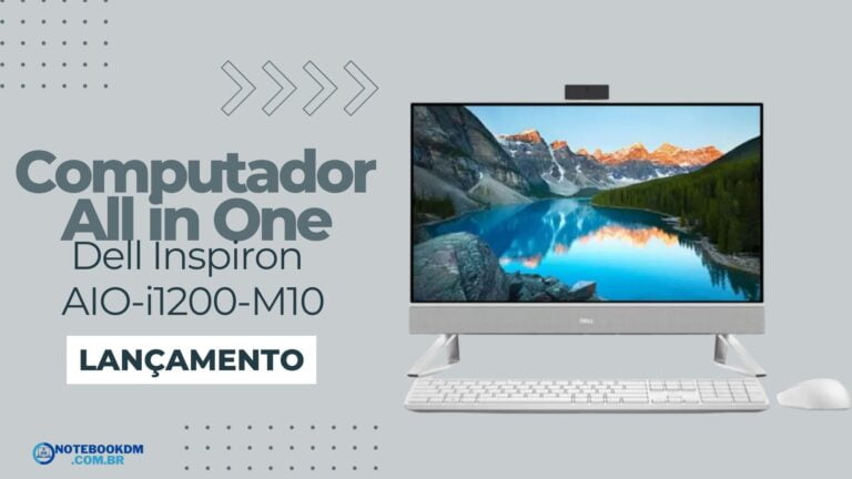 Computador All in One Dell Inspiron AIO-i1200-M10 é bom? Dell com i5-1235U de 12ª Geração, SSD de 256GB PCIe NVMe M.2 e Tela Full HD de 23.8".