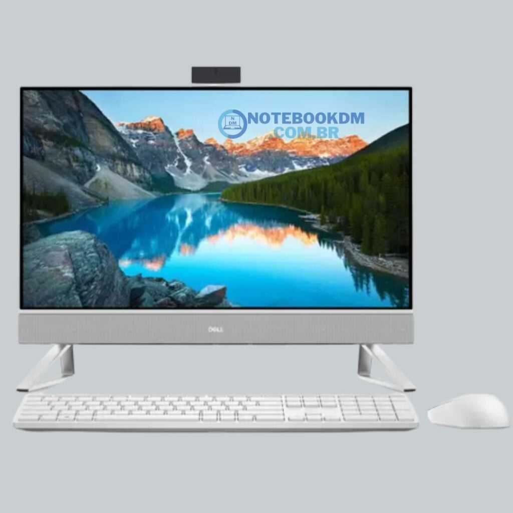 Computador All in One Dell Inspiron AIO-i1200-M10 é bom? Dell com i5-1235U de 12ª Geração, SSD de 256GB PCIe NVMe M.2 e Tela Full HD de 23.8".