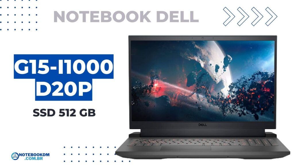 Dell G15-i1000-D20P: Notebook Gamer com GTX 1650 e SSD de 512 gB