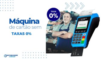 Máquina de cartão sem taxa e sem aluguel