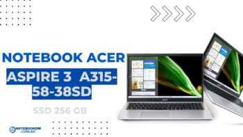 Notebook Acer A315-58-38SD: MODELO Aspire 3 com tela Full HD