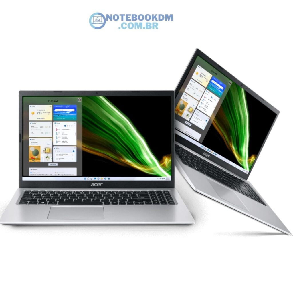 Notebook Acer A315-58-38SD: MODELO Aspire 3 com tela Full HD