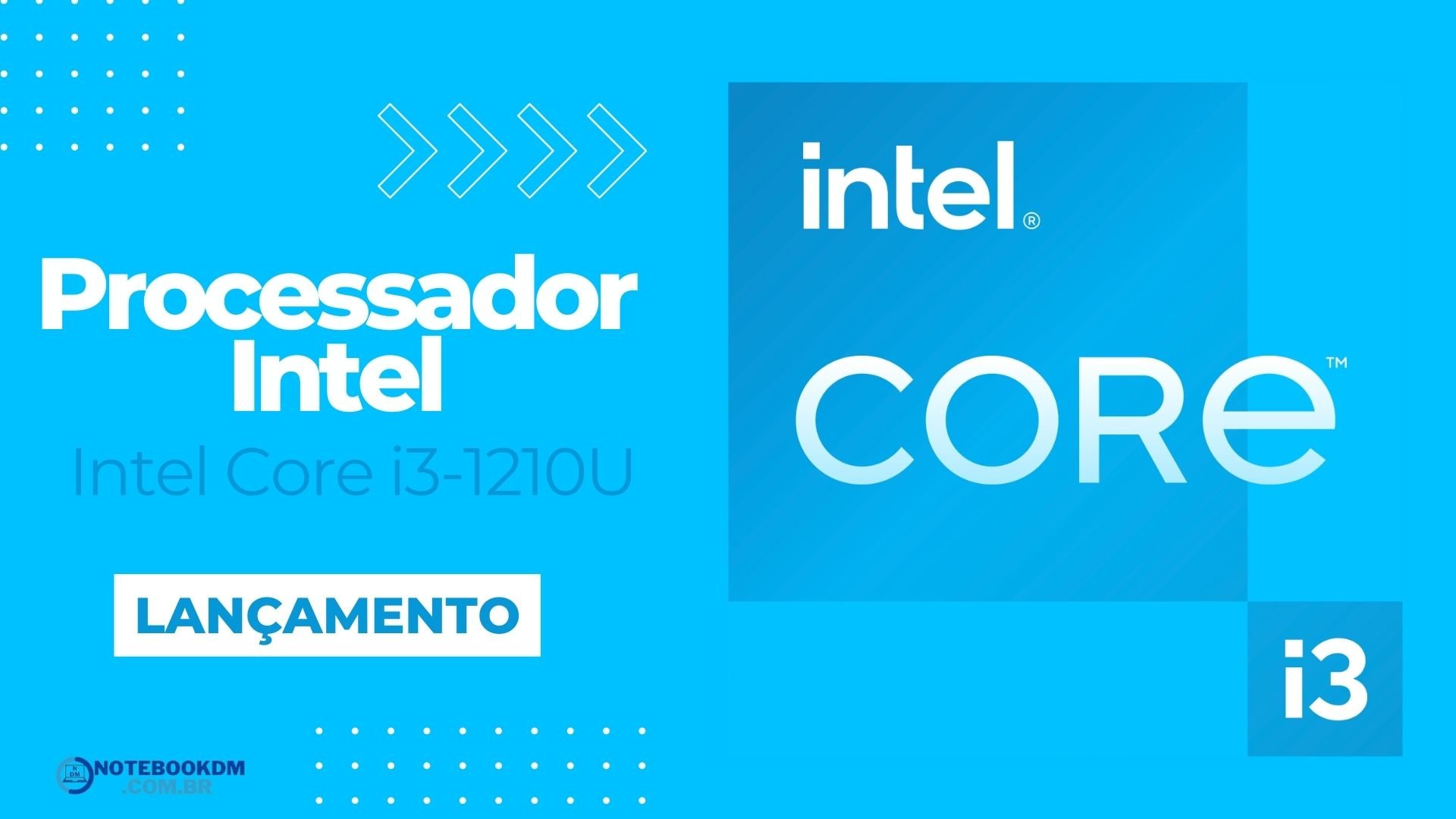 i3-1210U: Processador Intel Core i3-1210U da 12ª Geração