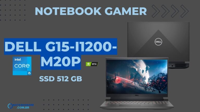 Dell G15-i1200-M20P: Notebook com RTX 3050 de 4 GB