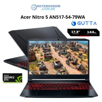 Acer Nitro 5 AN517-54-79WA 2 Acer Nitro 5 AN517-54-79WA: Notebook com Linux Gutta e Core i7