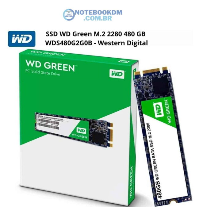 SSD WD Green M.2 2280 480 GB - WDS480G2G0B - Western Digital