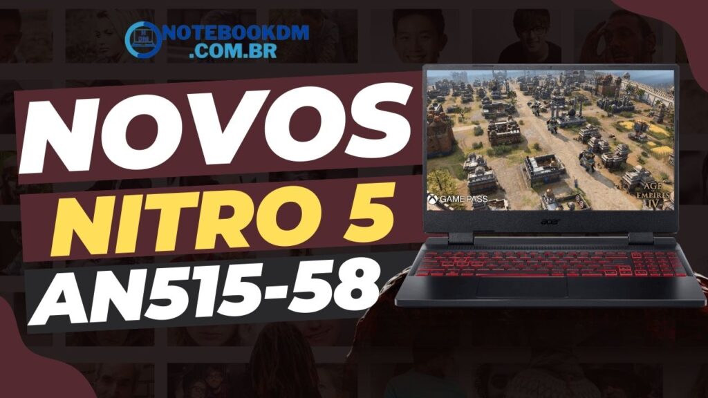 Acer Nitro 5 AN515-58-711D: Novo lançamento 1 Acer Nitro 5 AN515-58-711D Notebook com i7-12700H + RTX 3050