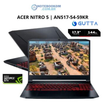 Acer Nitro 5 AN517-54-59KR: Notebook Gamer com GTX 1650