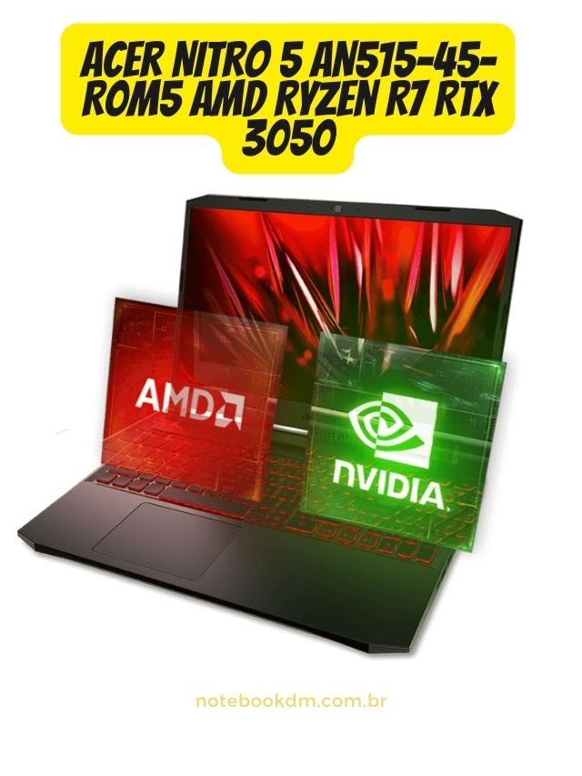 Acer Nitro 5 AN515-45-R0M5 AMD Ryzen R7 RTX 3050