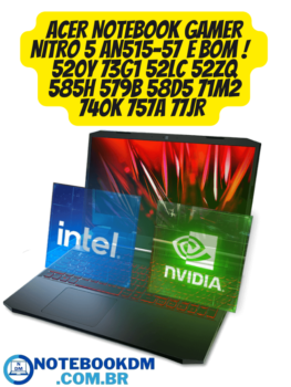 ACER Notebook Gamer Nitro 5 AN515-57 é bom ! 520Y 73G1 52LC 52ZQ 585H 579B 58D5 71M2 740K 757A 77JR rodar jogos trabalhar com aplicativos