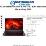 ACER Notebook Nitro 5 AN515-57-520Y esquenta Black Friday
