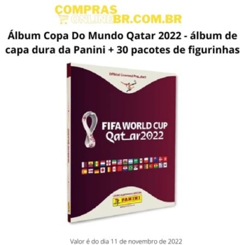 Álbum Copa Do Mundo Qatar 2022 - álbum de capa dura da Panini