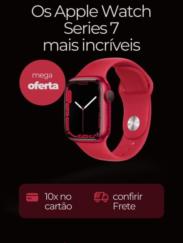 Apple Watch Series 7 41mm GPS Caixa (PRODUCT)RED – Alumínio Pulseira Esportiva
