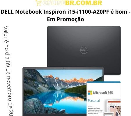 DELL Notebook Inspiron i15-i1100-A20PF é bom - Em Promoção