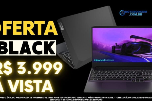 Lenovo Notebook IdeaPad Gaming 3i 82MJ0001BR Oferta Black 2022