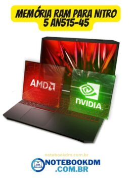 Memória RAM para Nitro 5 AN515-45 R0M5 R1FQ R1JK R1RA R2KB R4S3 R73K notebooks são expansíveis até 32 Gigas. A memória RAM deve ser com barramento DDR4 com 3200 MHZ e ser de 1.2v
