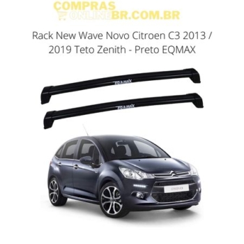 Rack New Wave Citroen C3 1 Rack New Wave Citroen C3 para teto em alumínio leve e resistente