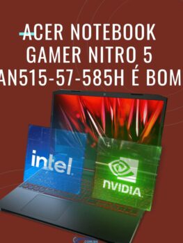 ACER Notebook Gamer Nitro 5 AN515-57-585H é bom Veja os principais detalhes deste notebook Gamer da Acer. Ele pode rodar jogos com bom desempenho gráfico. Ele é recomendado para rodar GTA V, FORTNITE