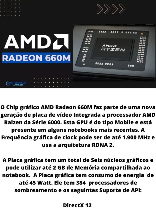 AMD RADEON 660M É BOM