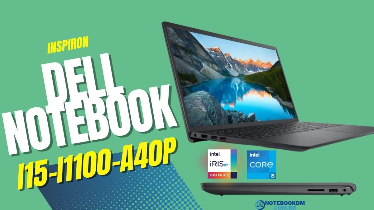 DELL Notebook Inspiron i15-i1100-A40P é bom para trabalhar com aplicativos de escritório ou lidar com projetos gráficos básicos