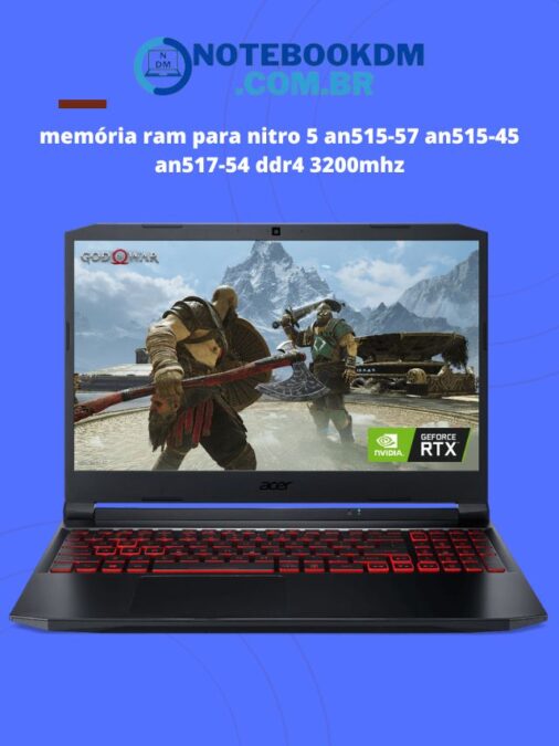 memória ram para nitro 5 an515-57 an515-45 an517-54 ddr4 3200mhz
