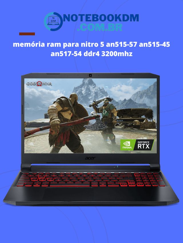 memória ram para nitro 5 an515-57 an515-45 an517-54 ddr4 3200mhz